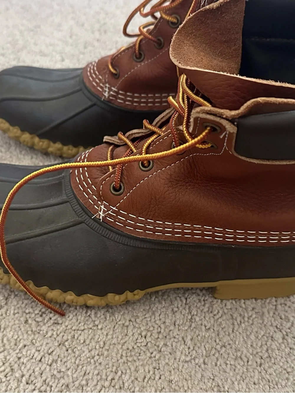 L.L. Bean Men’s Brown and Black Rain & Snow Boots